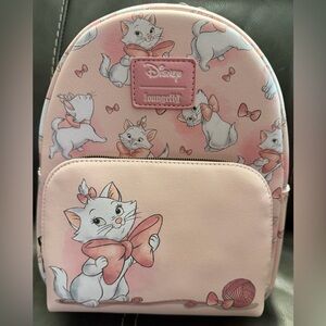 Disney Loungefly Marie Aristocats Mini Backpack Pink NWT